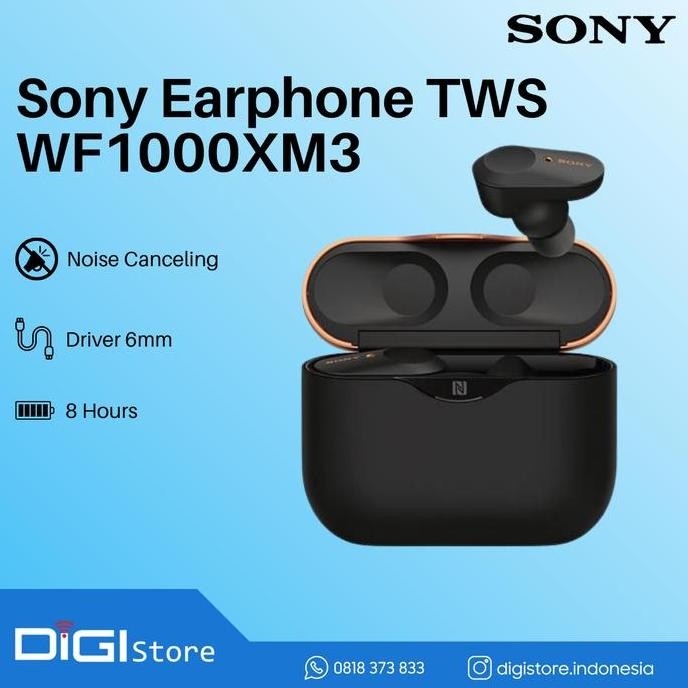 Sony Earphone Tws Wf1000Xm3 New Stok