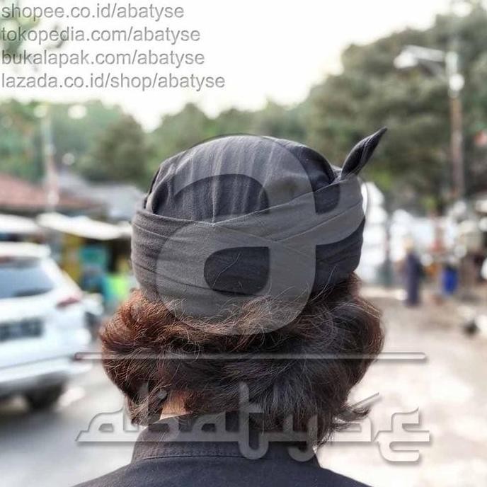 BLANGKON SUNDA PREMIUM "CANDRA SUMIRAT" HITAM - IKET SUNDA PRAKTIS