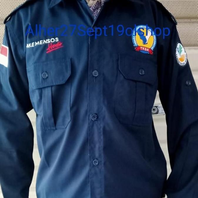 Tersedia kemeja TKSK baju TKSK kemeja kemensos hadir seragam TKSK
