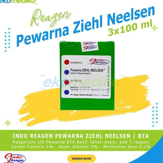 

INDO REAGENT Pewarna Ziehl Neelsen 3x100ml