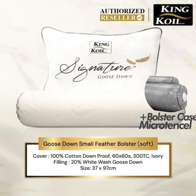 TERLARIS - Guling Bulu Angsa KingKoil Signature GooseDown - 20% WWGD 1500 g Bolster King Koil Signat