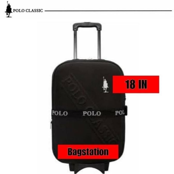 Tas Cabin Koper Polo Classic 18 In Original Tas Travel Trolley Troli