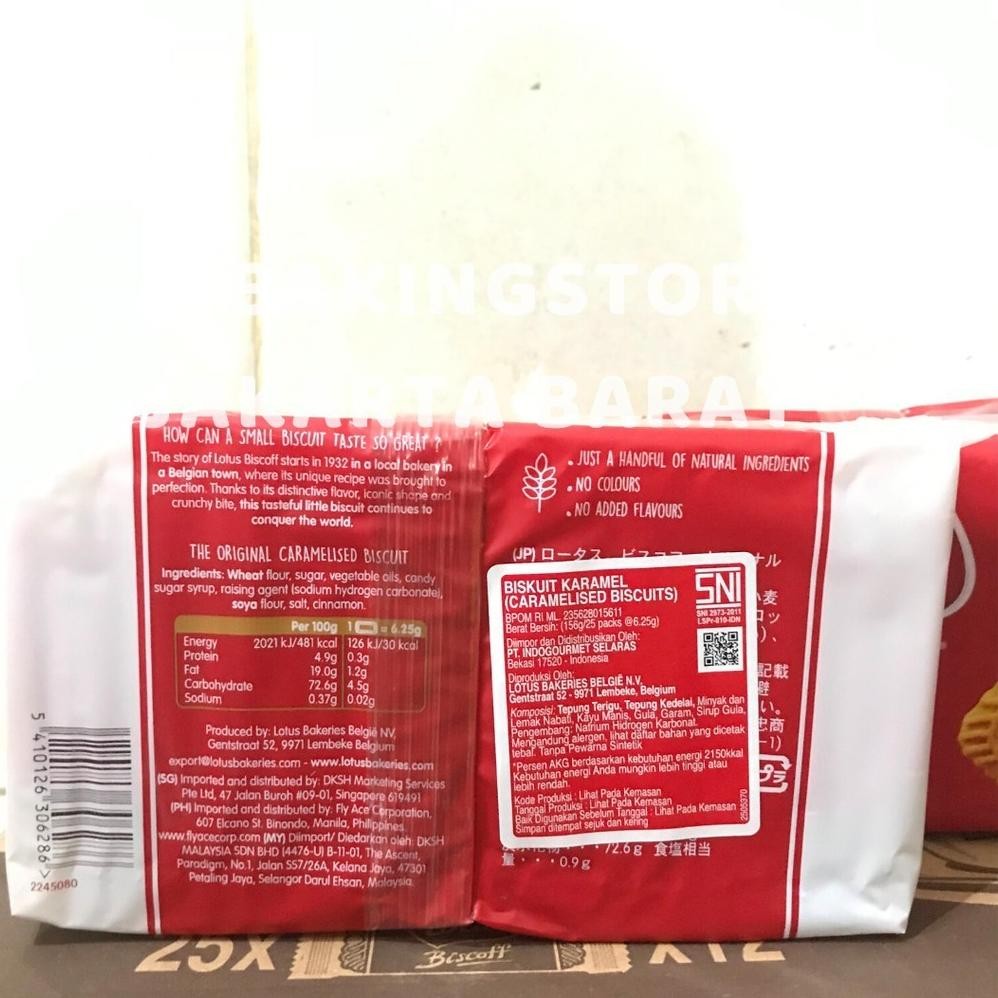 

PJ Biscuit Lotus 25 Pcs - Biskuit Biscoff Lotus Individual Pack 156 Gram