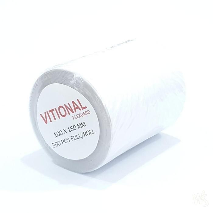 

Promo Vf 300 Pcs Label Stiker Thermal Roll 100X150 Mm 10X15 Cm 300PcsPerRoll