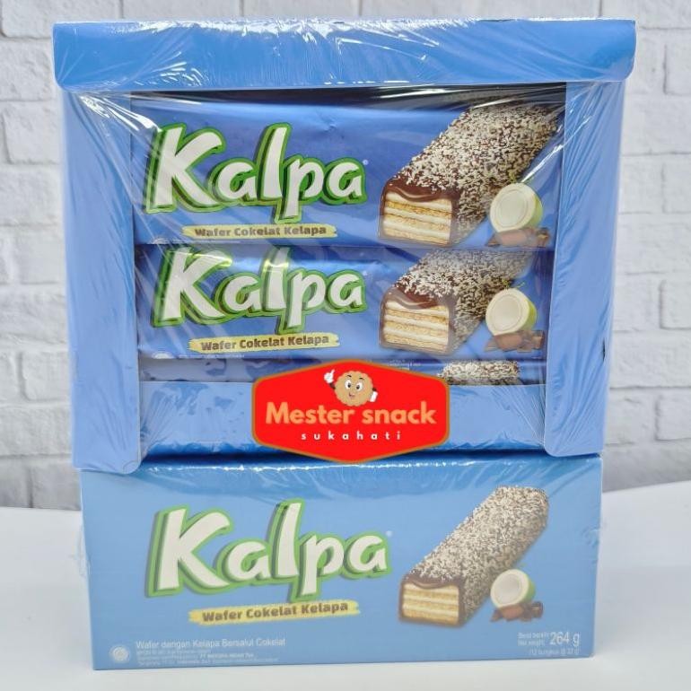 

PJ Kalpa BOX (1 Pack Isi 12 Pcs) | Wafer Kalpa | Wafer Cokelat Kelapa