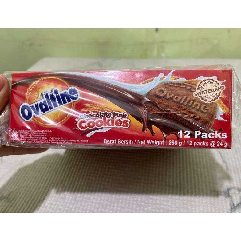 

PJ Ovaltine Cookies Chocolate Malt Perbox isi 12 pcs