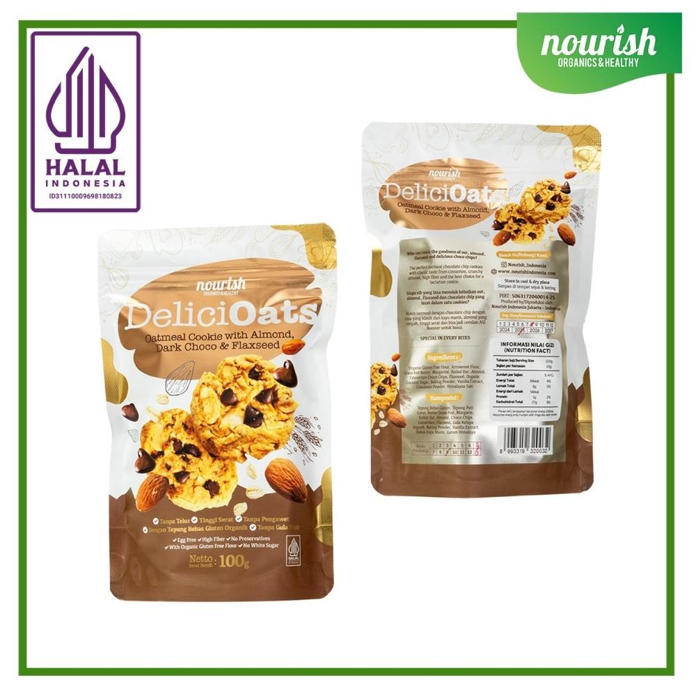 

PJ Delicioats (Healhty Oat Cookies with Almond & Choco) Kue Sehat 100 gr