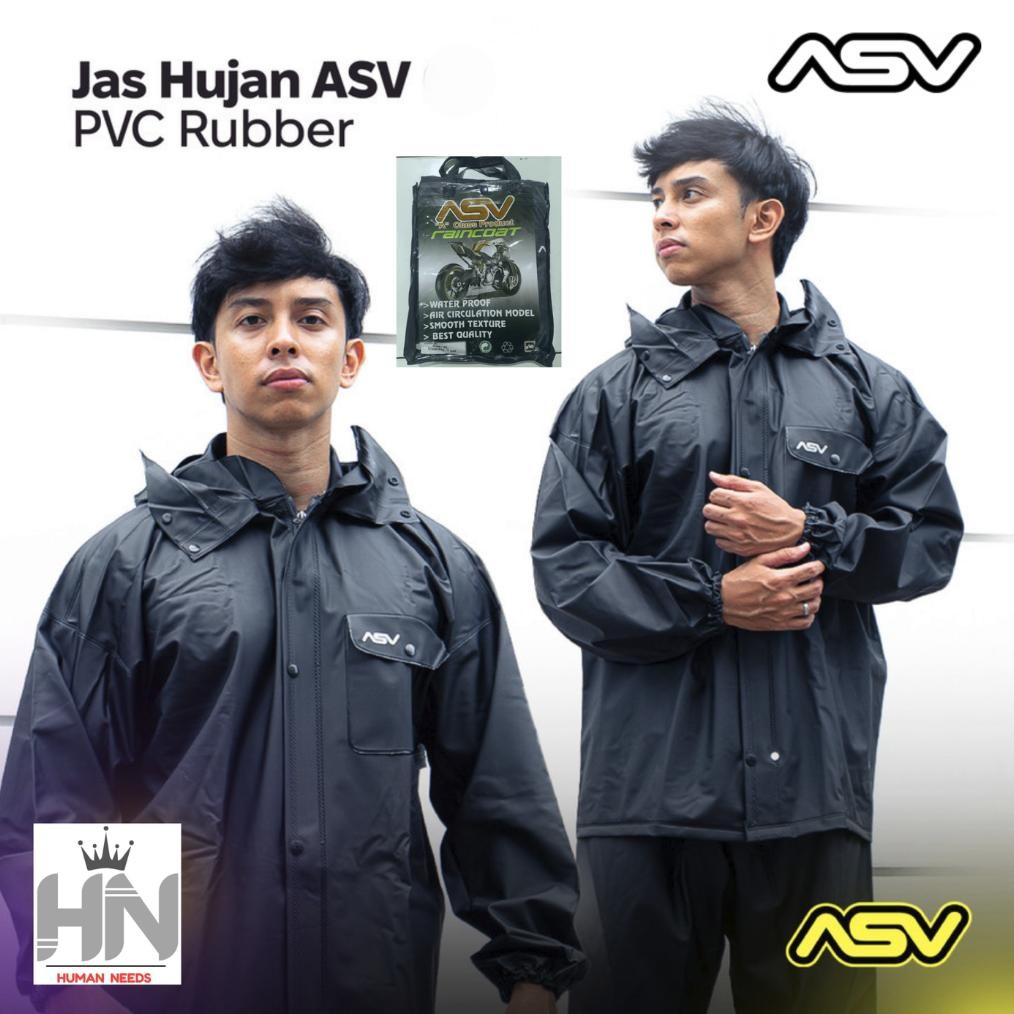 Jas Hujan ASV ORIGINAL/Mantel Mantol ASV Ori/Setelan Jaket Celana Jas Hujan Karet ASV 1 2 Asli