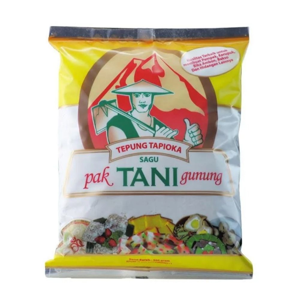 

TEPUNG TAPIOKA CAP TANI GUNUNG 500 GRAM