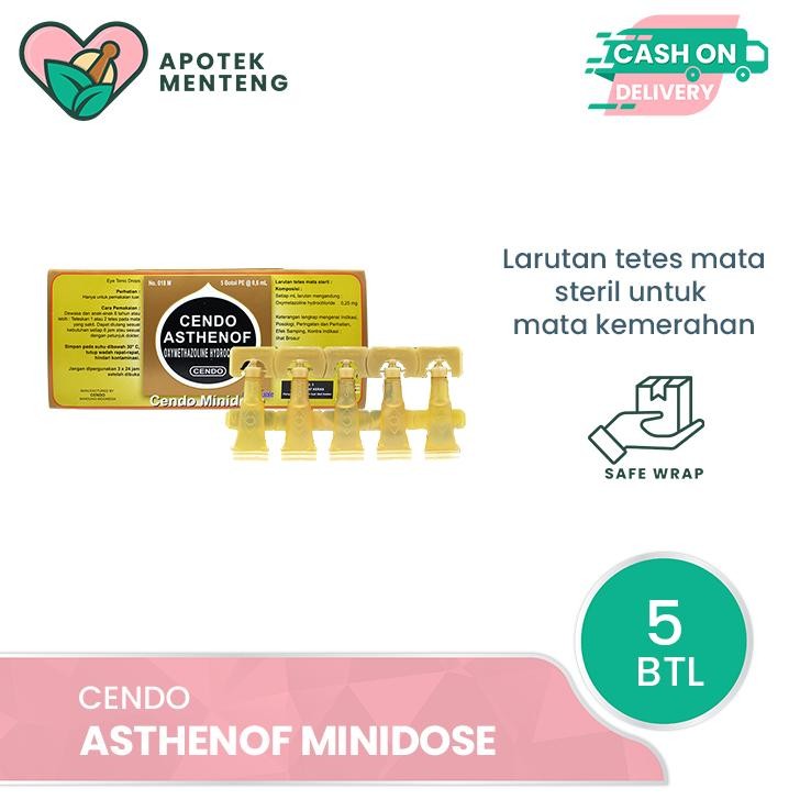 Cendo Asthenof Minidose 0.6 ml - Obat Tetes Mata untuk Iritasi Ringan, Mata Merah dan Kering AST