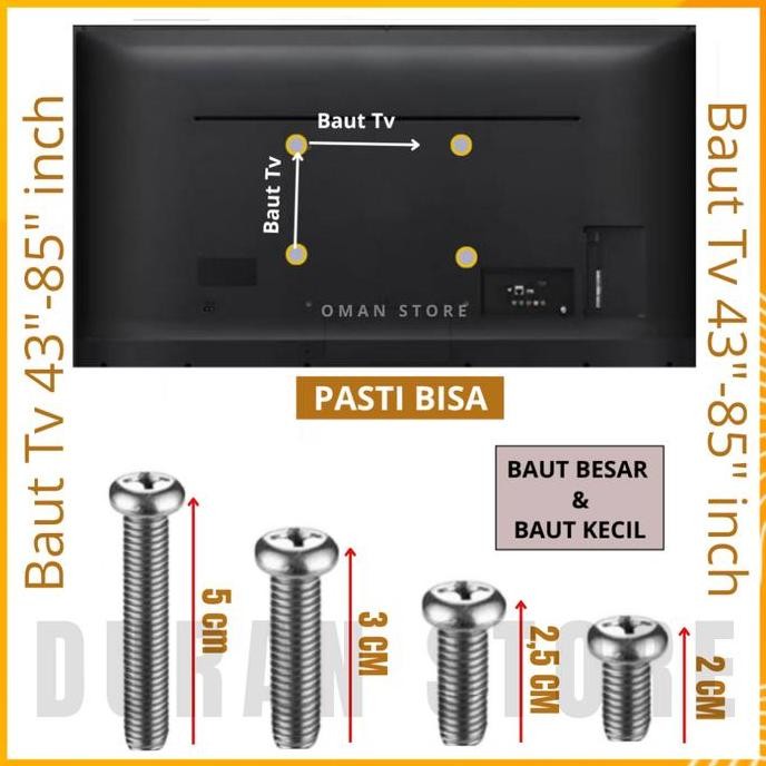 Baut Samsung Tv Lcd/Led 43"-85" Inch