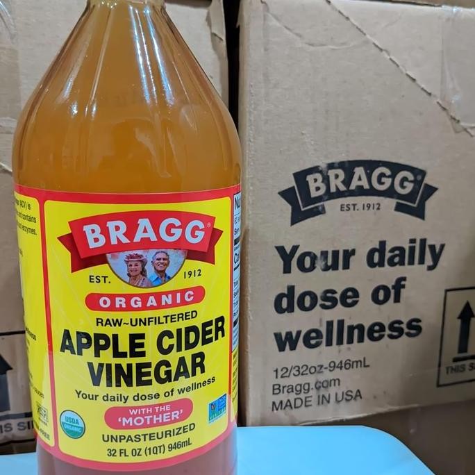 

Bragg apple cider vinegar 946ml / cuka apel original LA