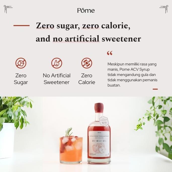 

Pome Apple Cider Vinegar Syrup (ACV Syrup) - Sirup Cuka Apelbebasgula LA