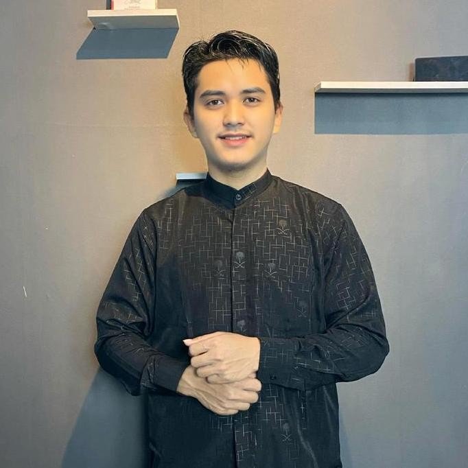 Tersedia HM - Koko Azri- Motif kurma, baju kemeja koko pria terbaru mewah elegan kekinian KEMKO SULT