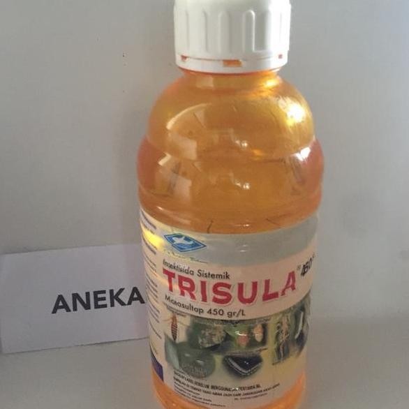 Produk obat pertanian Trisula 500 ml insektisida sistemik ulat padi