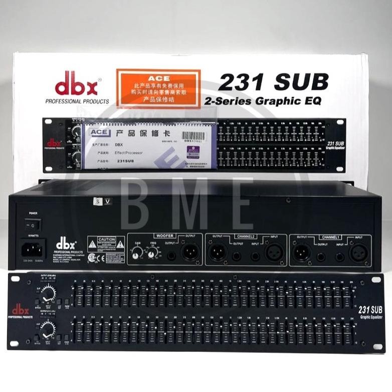 EQUALIZER DBX 231+SUBWOOFER/EQUALISER DBX 231 SUBWOOFER