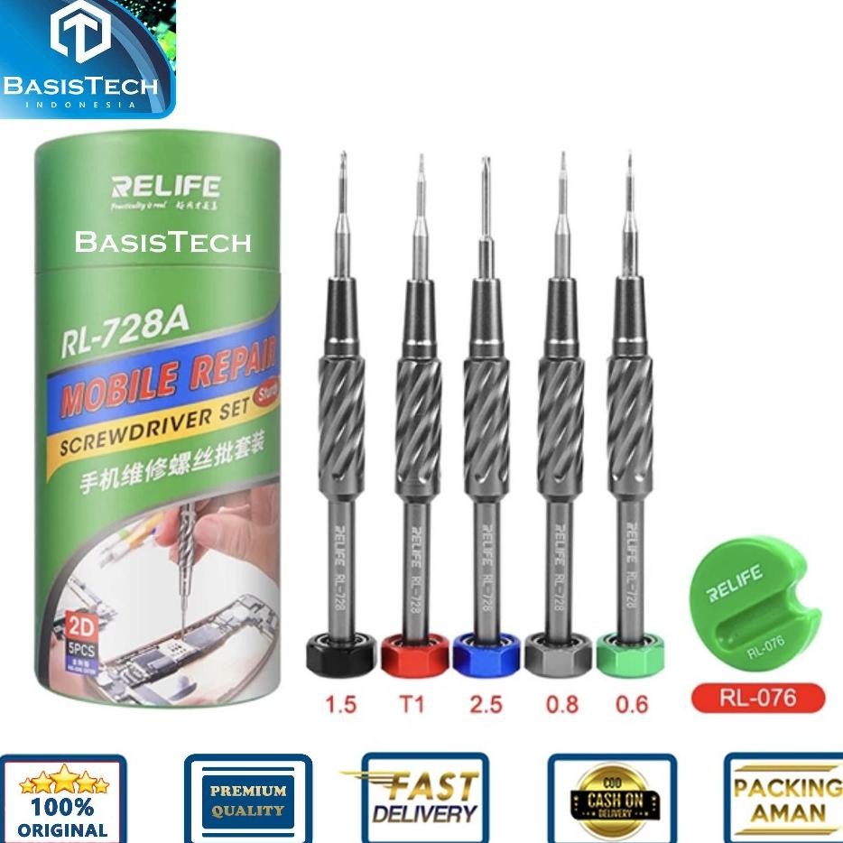 Obeng Baja Satuan 0.6 0.8 1.5 2.5 Relife Rl728A Rl728 2D