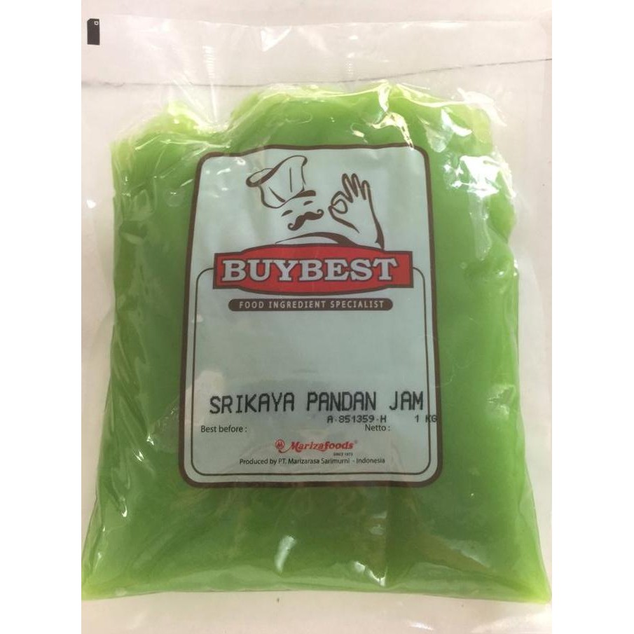 

Selai Srikaya Pandan Jam Mariza Bestbuy Topping Filling Isian Roti 1kg LN
