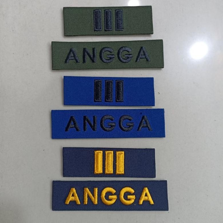 Pangkat + Papan nama Topi KOMANDO TNI AU AST