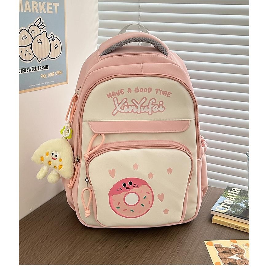 Tas Anak Import Fashion Ransel RA0266 Nylon Trendi Donat Lovely Time