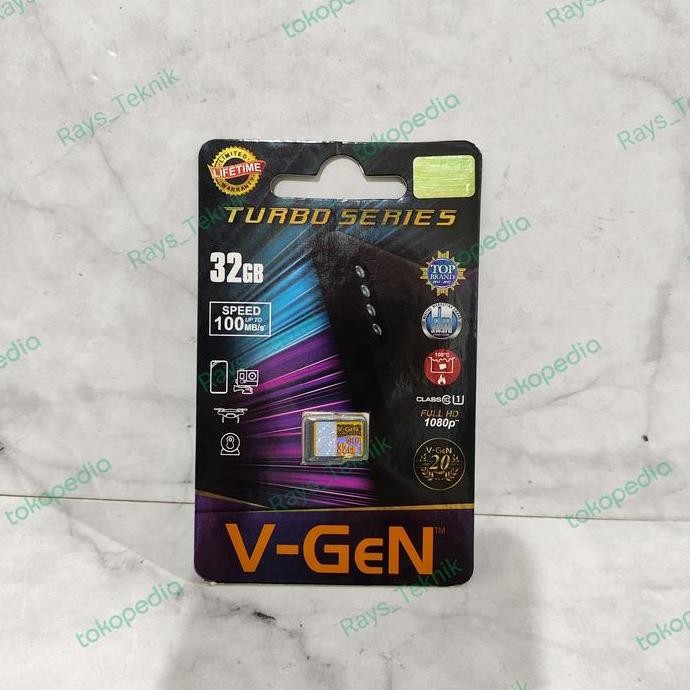 Micro Sd Vgen Turbo 64Gb Microsd Card Vgen 64Gb Class 10 128Gb 32Gb New Stok
