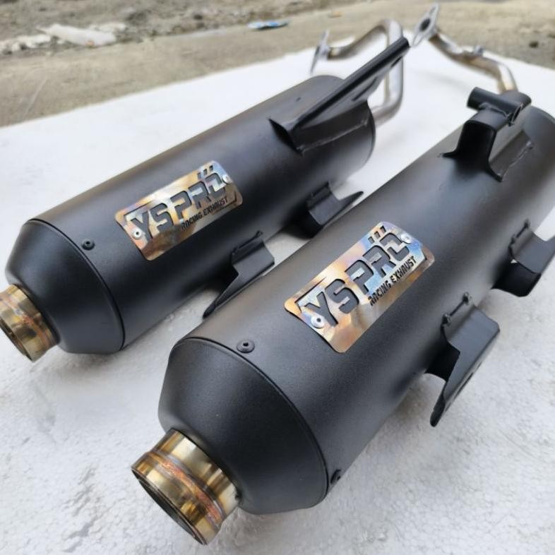 Knalpot MONCONG SIJIRO SHIROJI Original YS PRO Racing Exhaust Saringan full dan Sarteng fullsistem M