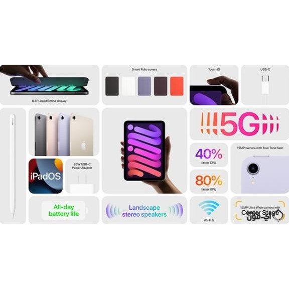 (Expert) iPad Mini 6 7 2021 2024 8.3" Inch 64GB 128GB 256GB 512GB Wifi Cell Space Gray Purple Starli