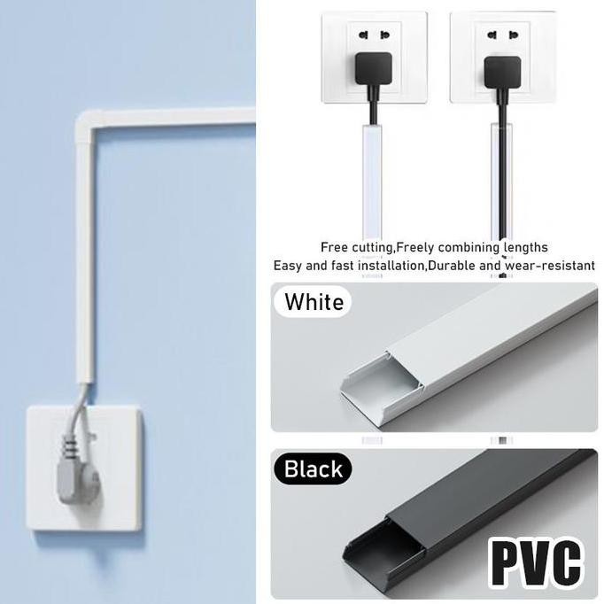 ready  1 Meter Penutup Kabel Dinding / Penutup Kabel / Penutup Kabel Dinding Estetik / Cover Kabel /