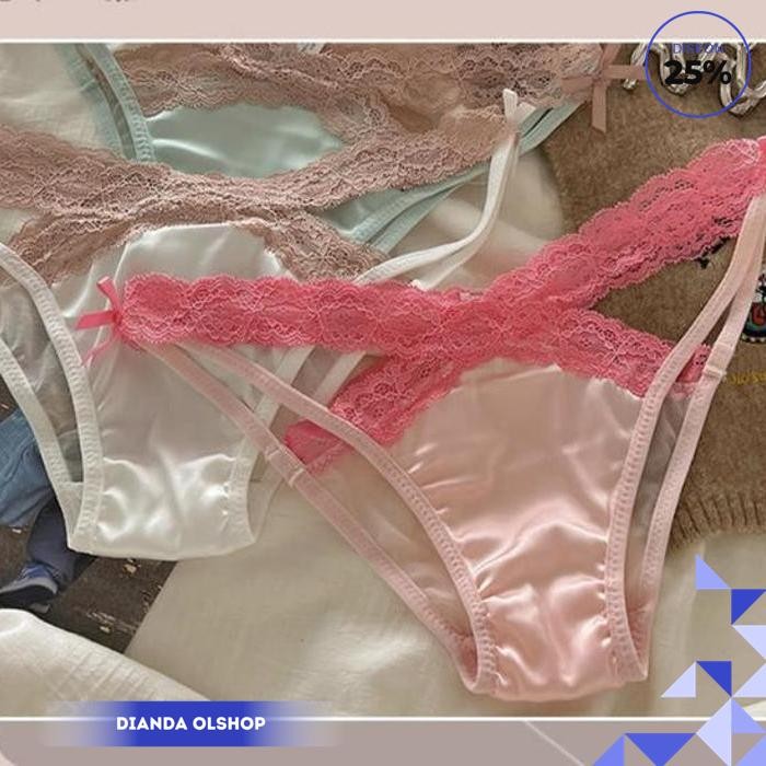 CELANA DALAM WANITA SEXY HOT TRANSPARAN HALUS SATIN RENDA CD WANITA DEWASA C275 PALING DICARI