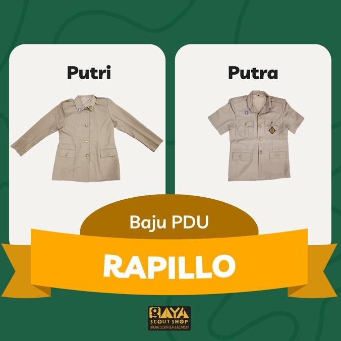 Tersedia Seragam Rapillo PDU Pembina Pramuka Putra dan Putri Termurah