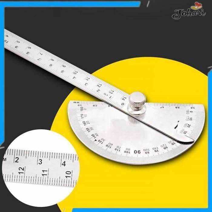 

BARU PENGGARIS BUSUR DERAJAT MEASURING RULER 14.5CM 180 DEGREE - PR180
