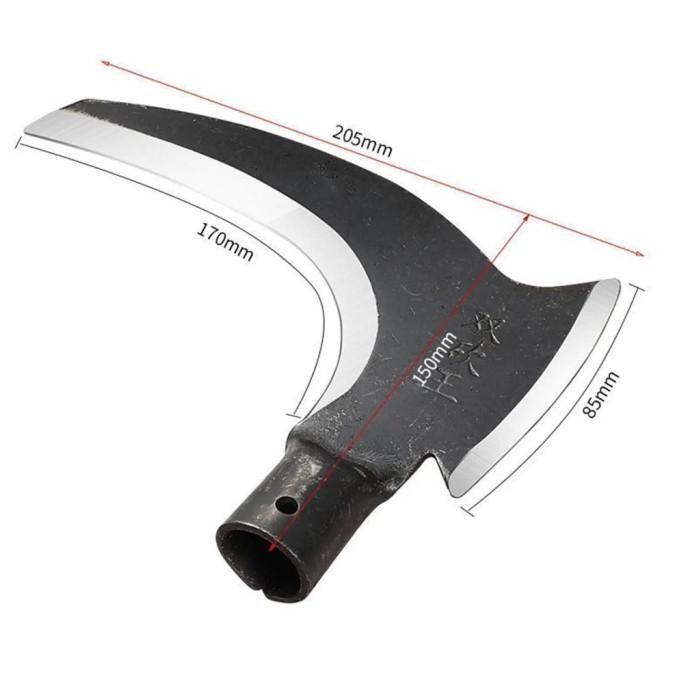 30/40cm Pemangkas Sabit Steel Sabit Rumput Sabit Potong Rumput Multifungsi Sabit Rumput Baja Asli Al