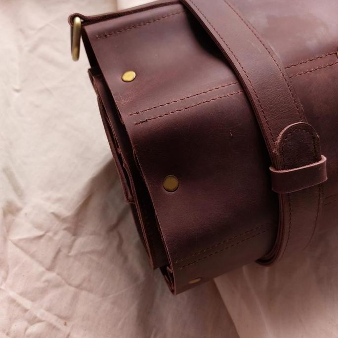 (Expert) Tas Pisau chef Kulit sapi asli