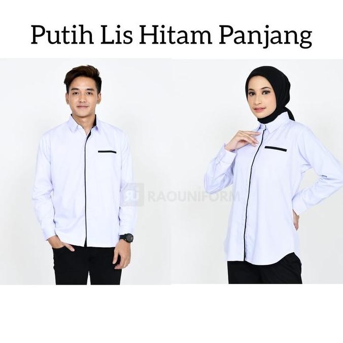Tersedia Seragam Putih Atasan/Kemeja Seragam Kerja/Seragam Klinik/Baju Kerja