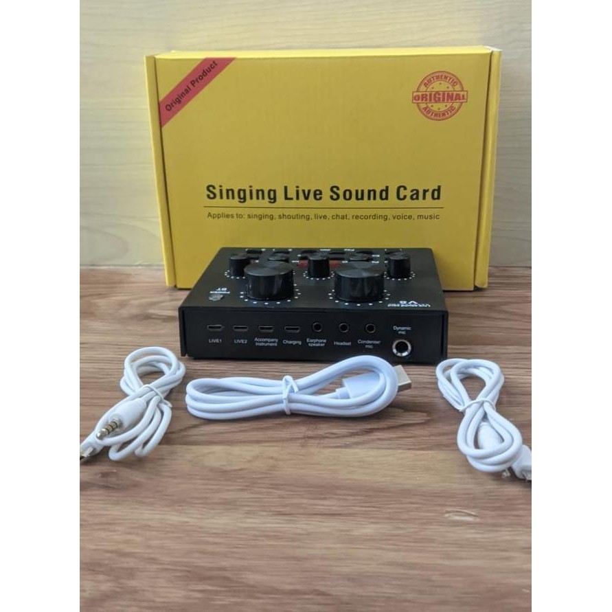 SOUND CARD V8 MIXER BLUETOOTH SOUNDCARD V8 AUDIO