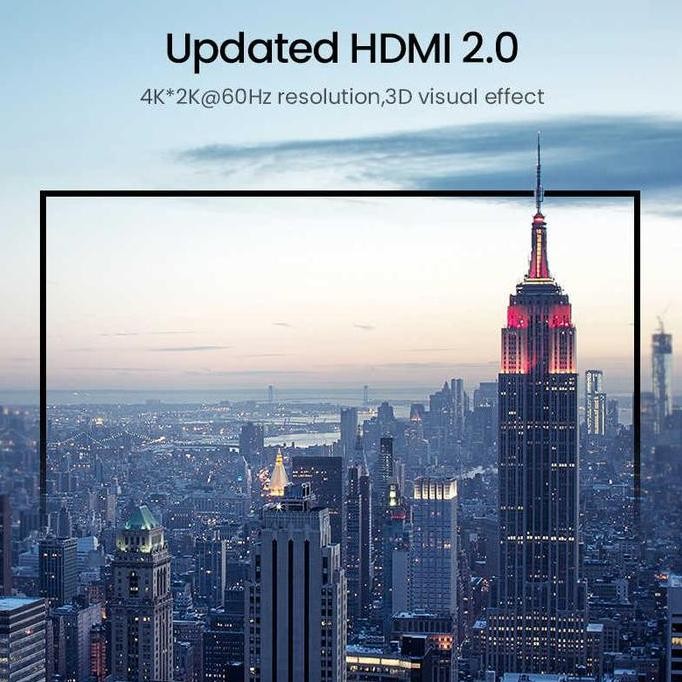 ready Ugreen HDMI Switcher 3 in 1 out 4K 60Hz - 50709