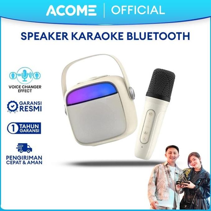 Promo [Eksklusif Rivel&Kasih] Acome A9 Speaker Karaoke Bluetooth 5.3 / Speaker Wireless Mini Rgb 3.5
