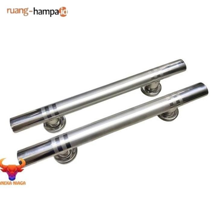 Promo Pull Handle Oval Stainless 33Cm Gagang Pegangan Tarikan Pintu 2 Daun
