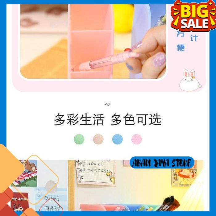 

RAK MINI 4 SEKAT TEMPAT KOTAK ALAT TULIS PULPEN STATIONERY STAND MEJA HIGHT QUALITY