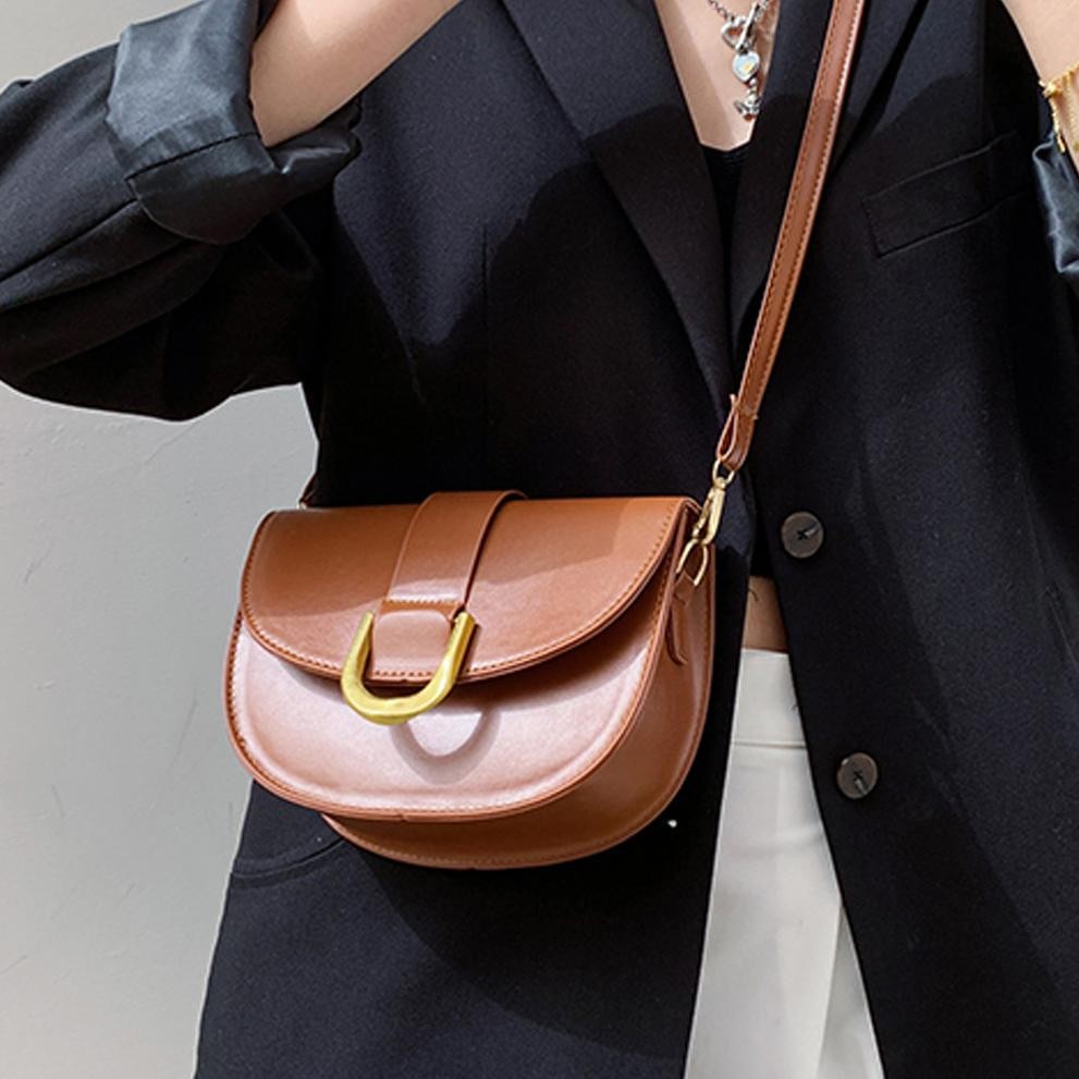 Tas Wanita Selempang Import Saddle Gabine - Handbag Wanita Saddle Bag Ready