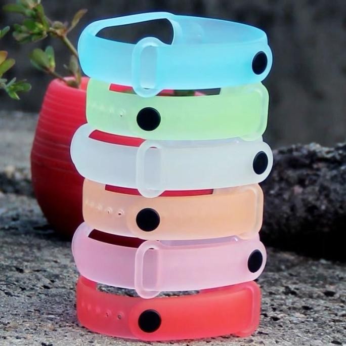 (Expert) Strap Xiaomi Mi Band MiBand 3 / 4 Silicone Strap Silikon Transparan
