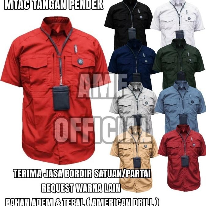 (Expert) Kemeja Reskrim / Kemeja Lapangan / Kemeja M-Tac Tangan Pendek Jumbo