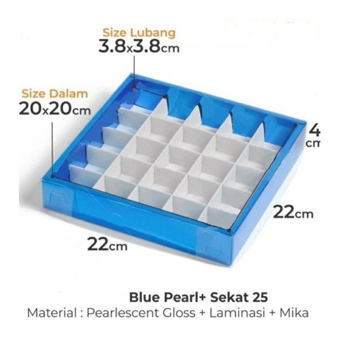 (Expert) Box Sekat 9 Dus Kotak Kue Packaging Brownies Pie Coklat Pra