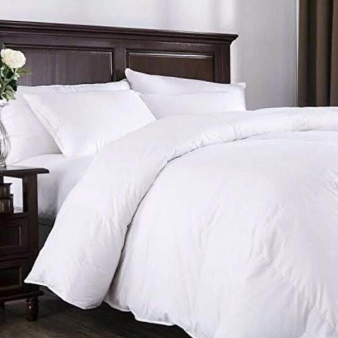 TERMURAH - SPREI Putih polos embos tinggi 35cm sprei hotel sprei asrama
