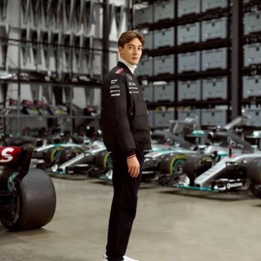 Mercedes-AMG F1 2024 Team Insulated Bomber Jacket. Jaket Pria