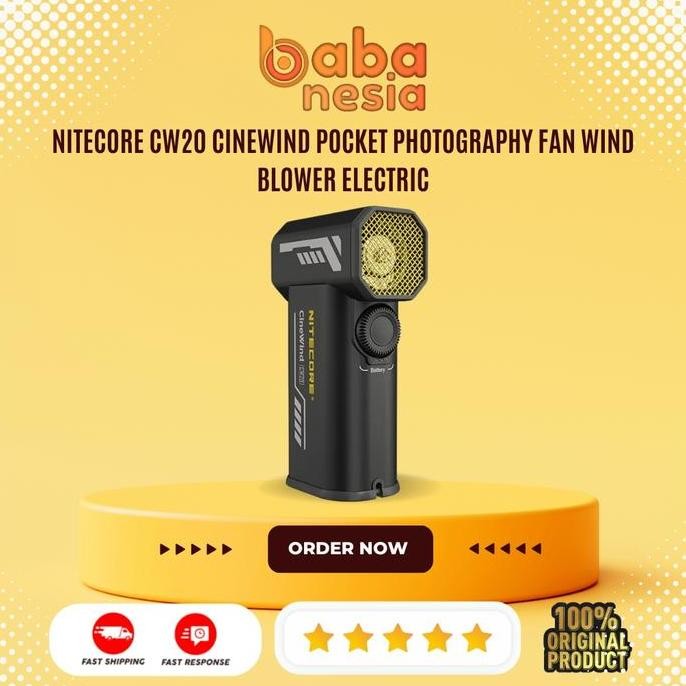 NEW NITECORE CW20 CineWind Pocket Photography Fan Wind Blower Electric