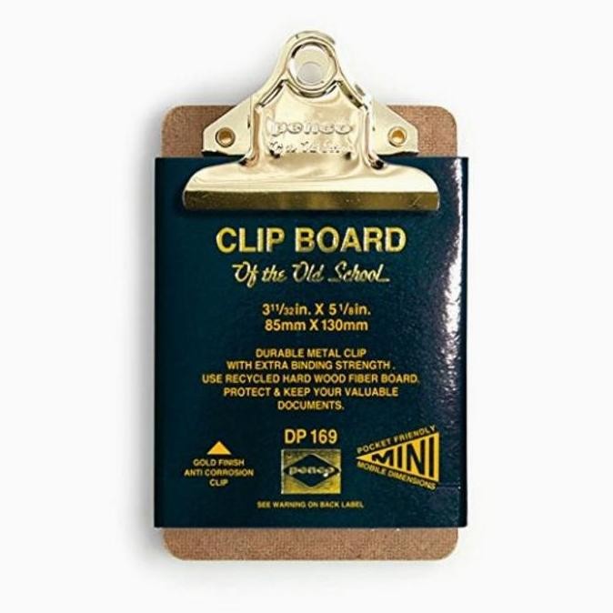 

TERMURAH - Clipboard vintage Japan Penco, gold clip, A5 dan Mini