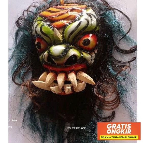 Mainan Anak Topeng Buto Gedruk  Barongan