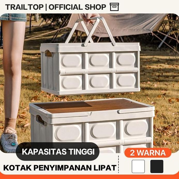 

Terlaris Trailtop Kotak Penyimpanan Penutup Kayu Multi Fungsi Dengan Pegangan Box Organizer Lipat Outdoor Piknik Camping Wadah