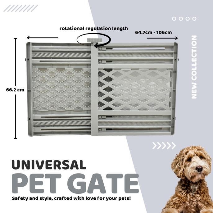 Universal Dog Gate/ Pagar Pembatas Hewan/ Dog Gate/ Pagar Pembatas Anjing/ Dog Safety Gate/ Pagar An